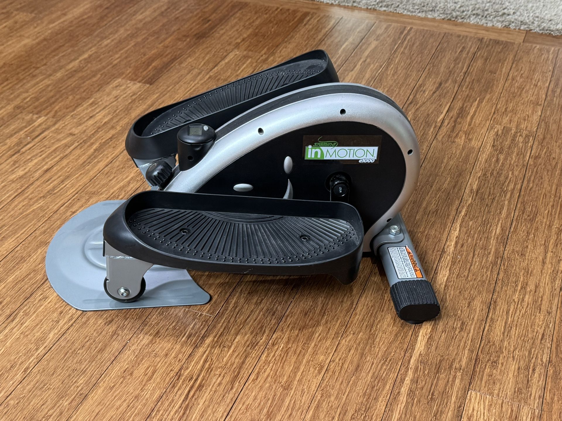 Compact Strider Foot Exercise Machine- Under Desk Elliptical Standing or Seated Fitness Equipment