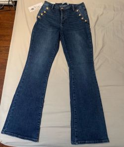 High waisted bootcut jeans