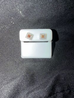 0.36 CT natural diamond sterling Silver Stud Earrings