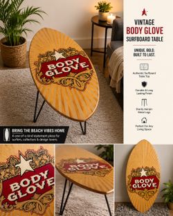 Body Glove Surfboard  Coffee Table