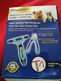 Pet deshedder and nail clipper