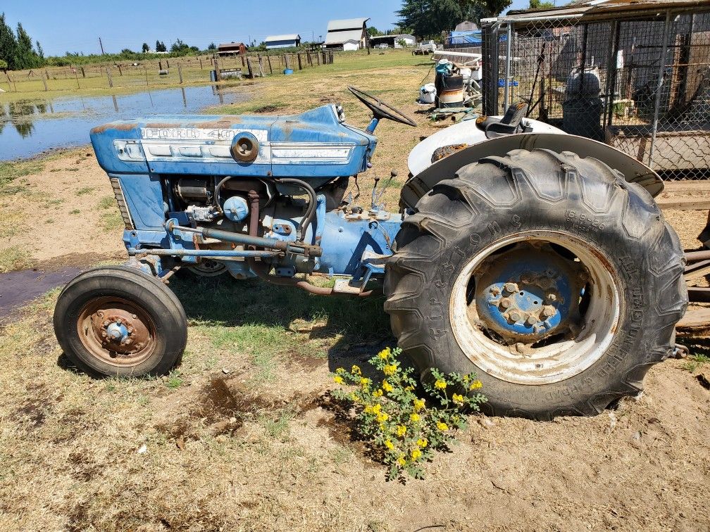 1950's FORD TRACTOR AND 7FT MOWER