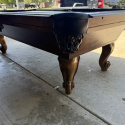 Walnut Standard Size Pool Table 8’ (Free Delivery & Pro Setup)