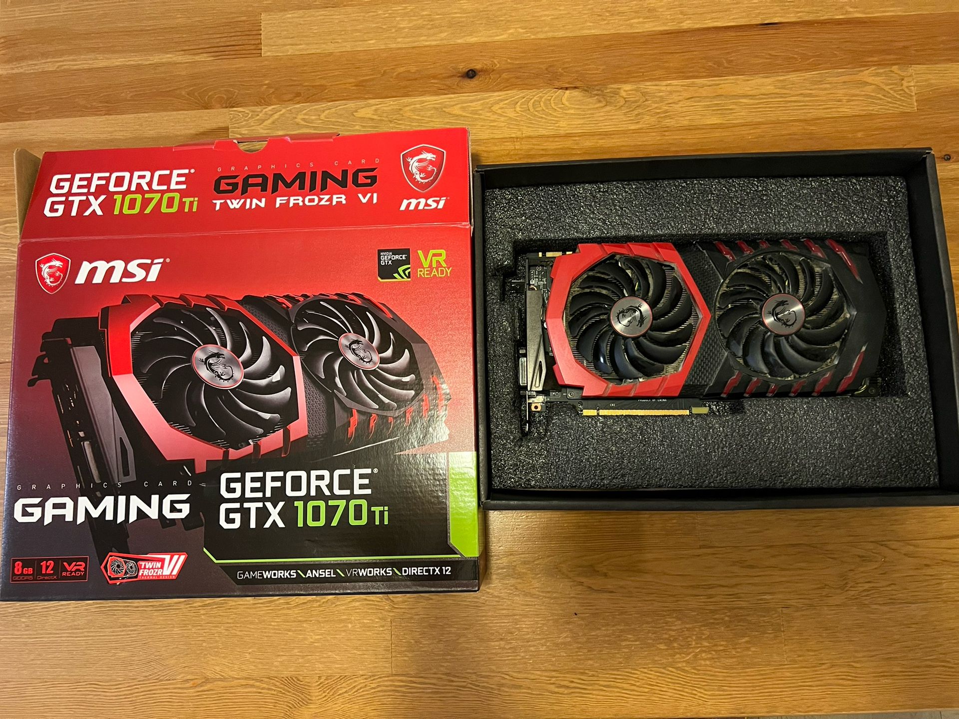 MSI GTX 1070ti 8GB 