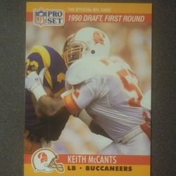 1991 Score Keith Mccants Tampa Bay Buccaneers #672  Football Card Vintage Collectible Sports NFL