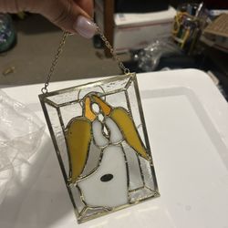 Vintage Angel Suncatcher 6” X 4”