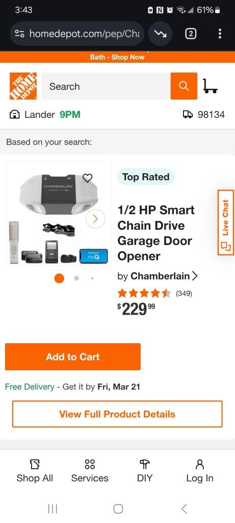 Two Garage Door Motors (Openers) Complete Set