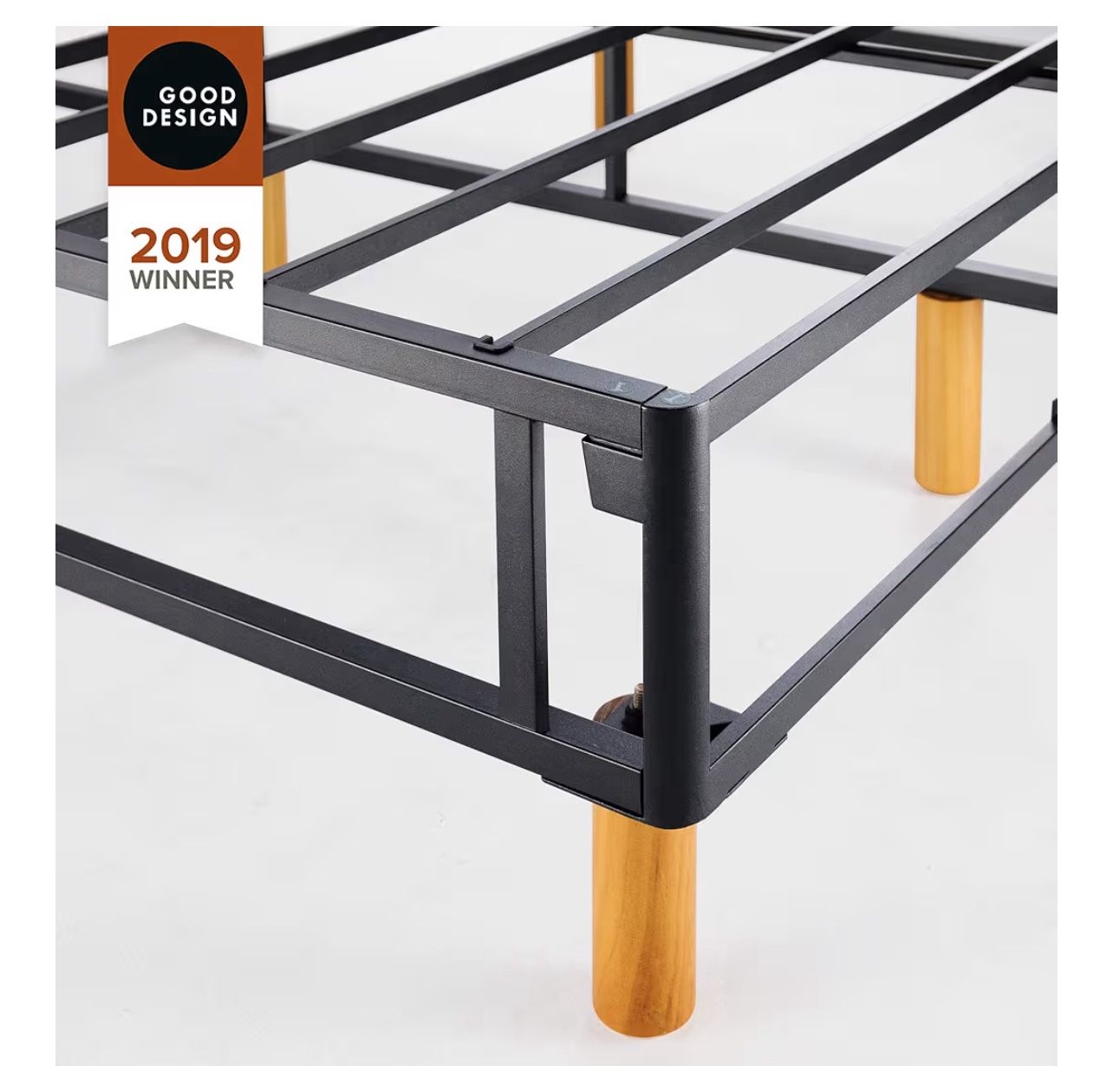 ess Foundation, 16 Inch Platform Bed, No Box Spring Needed, Queen