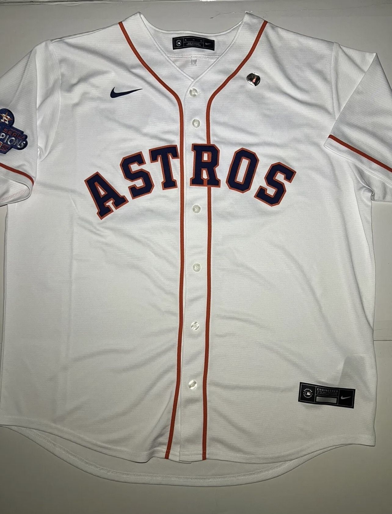 Alvarez Houston Astros Nike 2022 World Series Champions Home Jersey Size XL