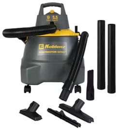 Koblenz 9-Gallon 5.5 HP Corded Wet/Dry Shop Vacuum with Accessories Included