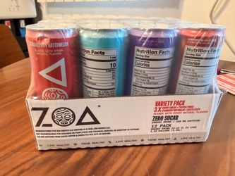 ZOA Zero Sugar Energy Drink Variety Pack 12-Pack