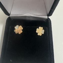 Aretes De Oro 10k