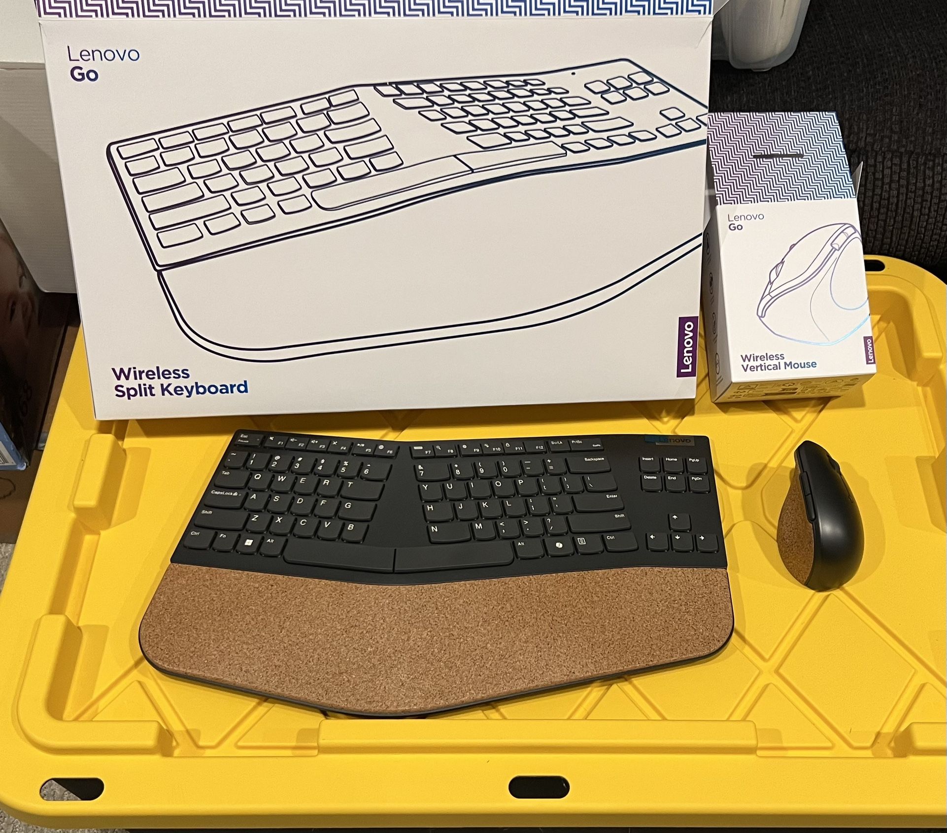 Lenovo GO Ergonomic Keyboard and mouse