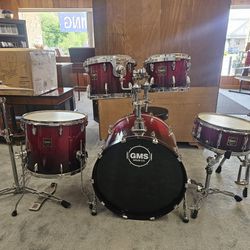 GMS custom SL series 5 piece drum set. 