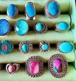 Make an offer! Turquoise Rings, 925 silver, varying natural stones 