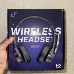 Bluetooth Headset, Wireless Bluetooth V5.4 Headphones with Microphone, Noise Canceling Multipoint Connect Wireless Headset with Mic for Work/Mobile/La