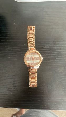Rose Gold Crystal Dial Women's Watch