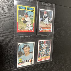 Carlton Fisk Baseball Card Lot