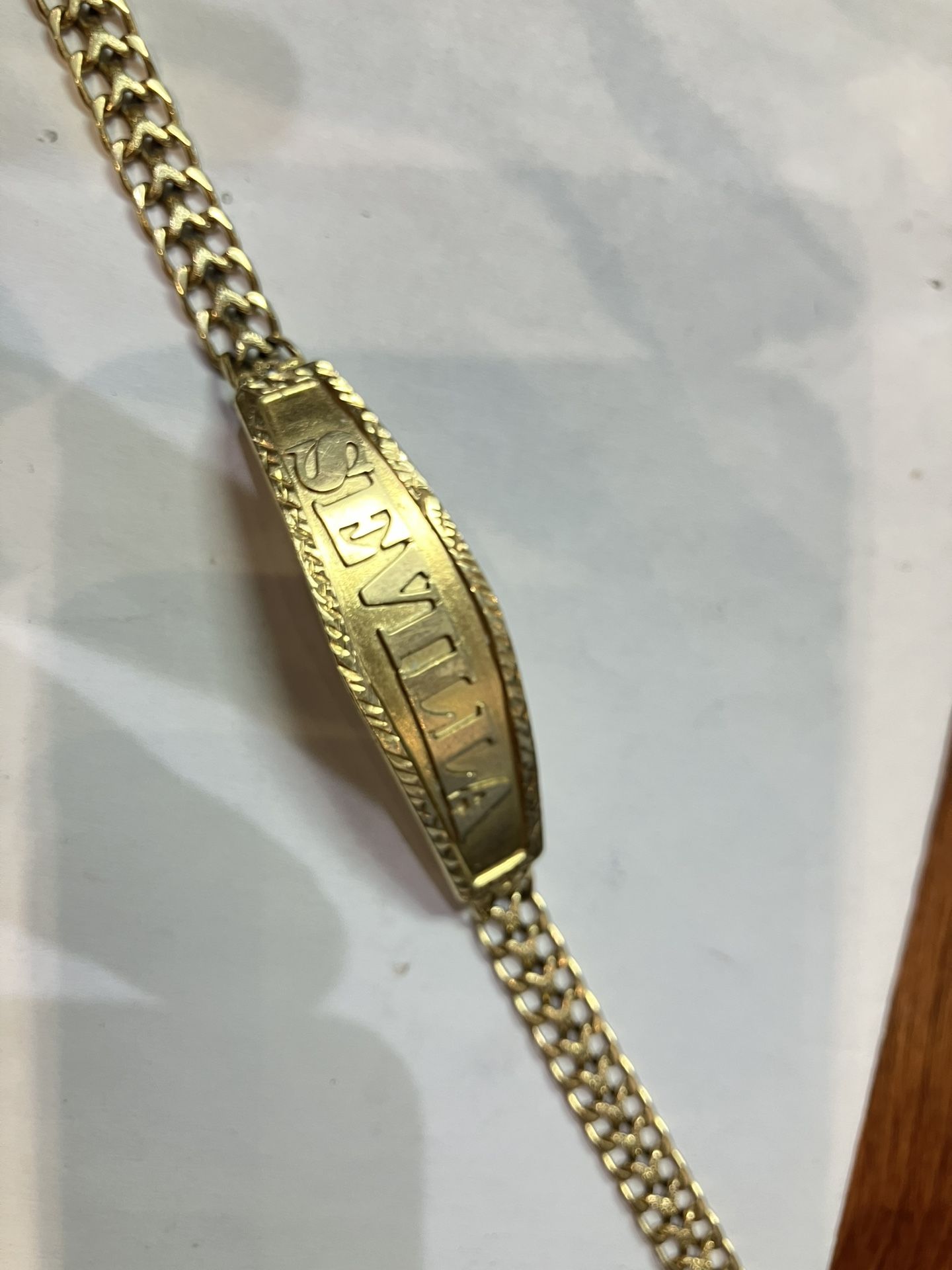 14k Gold ID Bracelet #109467-1 MJ