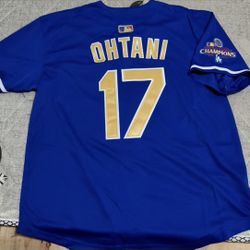 Ohtani Blue Gold Jersey