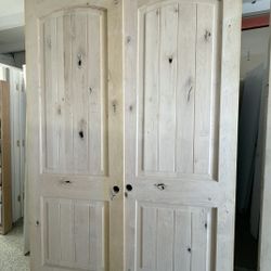 32" x 93" Knotty Alder Wood Doubles