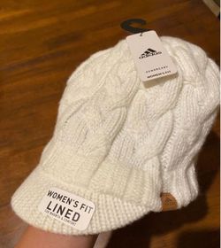 New WOMENS Addidas Cable Knit Beanie Cap Hat