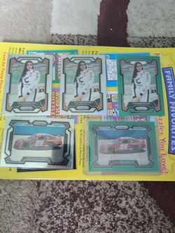 Nascar Toni Breidinger Panin Prizm Cards