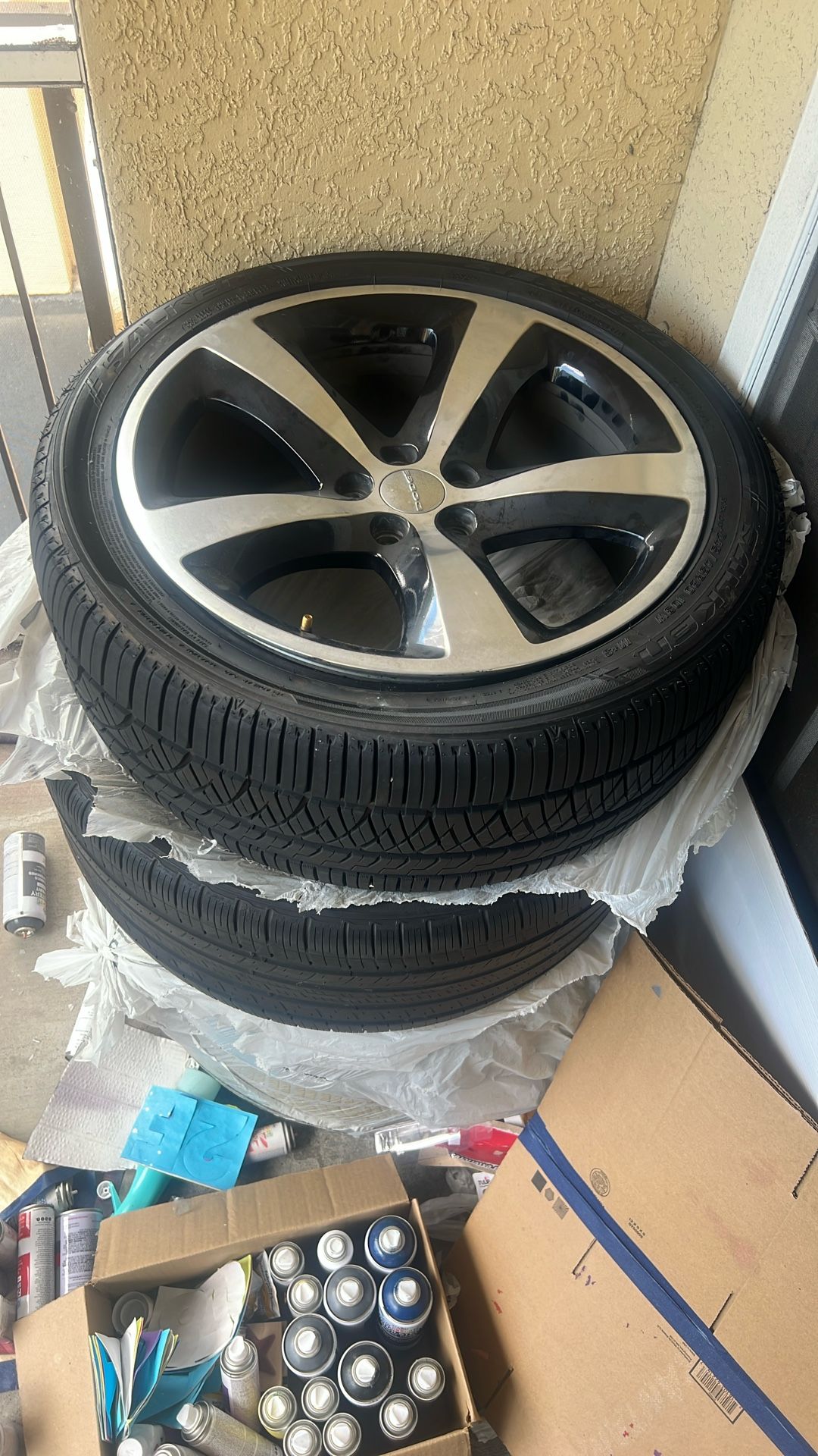 Set Of 22” Dodge Rims And Tires 245/45R20 103w