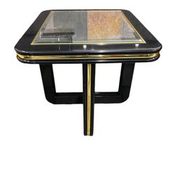 Mirror inlay Cubed Modular End Table