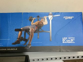 Fitness Gear Weight bench With Attachable Rack For Barbell