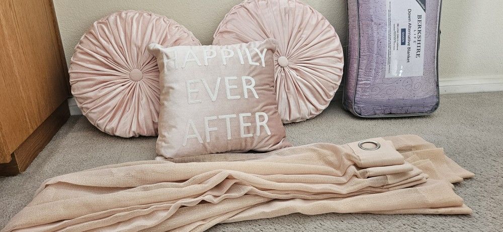 Pillow Set Up and Curtains