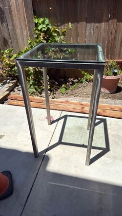 Tall highboy stainless bar table