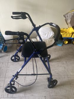 Drive Rollator Walker with Seat and Hand Brakes — $60