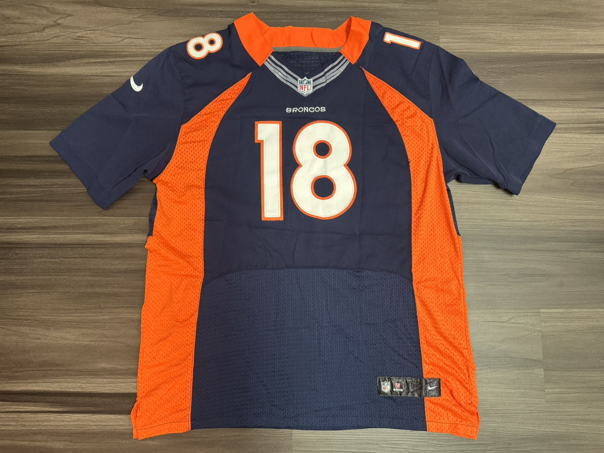 Nike On Field Denver Broncos Peyton Manning #18 NFL Stitched Jersey Men’s 52 XL