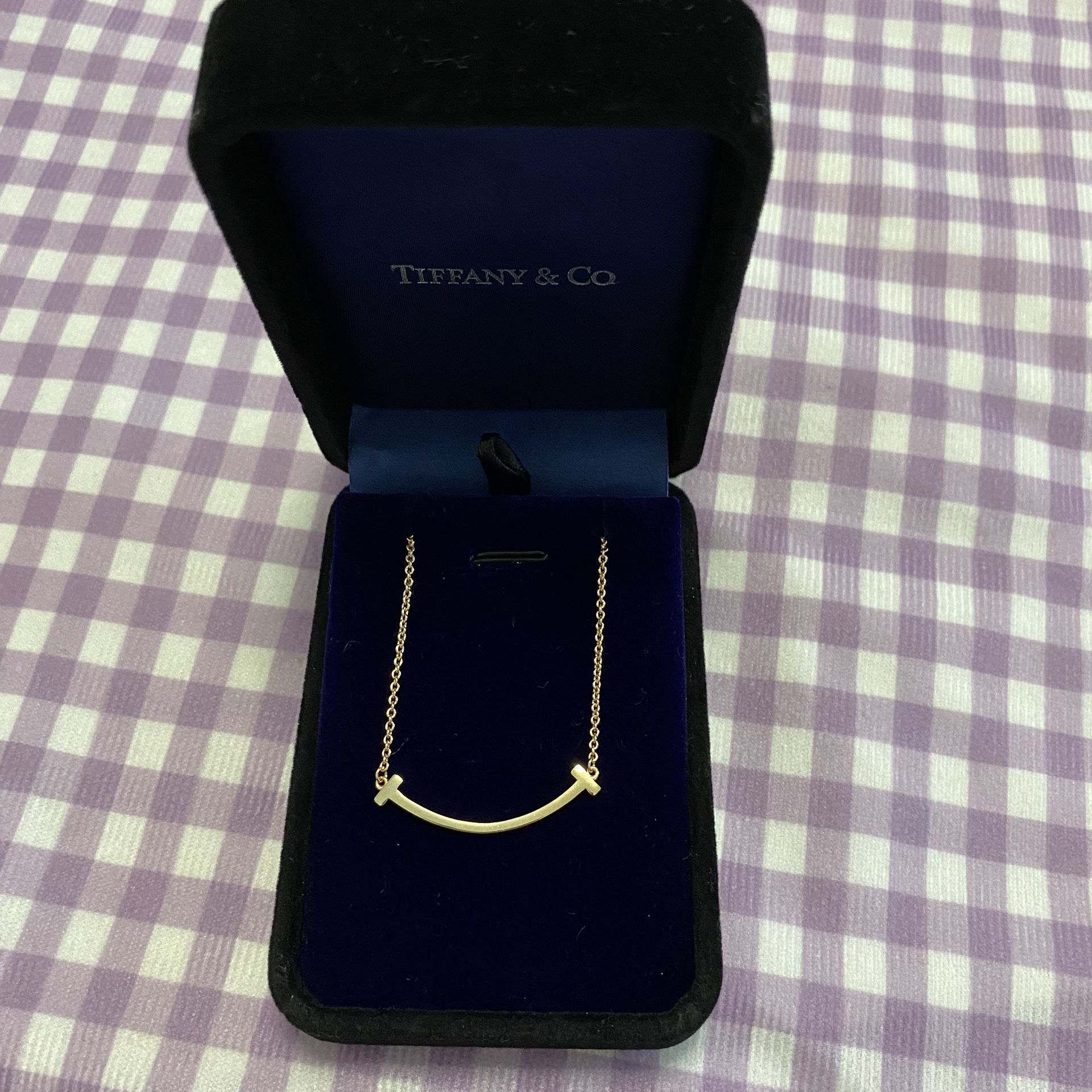 Tiffany & Co. T Smile AU750 18K gold Necklace