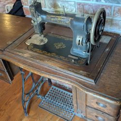 White Treadle Sewing Machine 