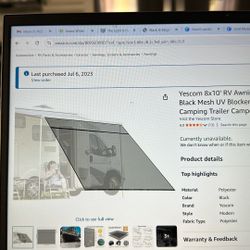 Yescom 8x10 Shade Awning For Trailer