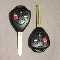Toyota 07-11 Camry 09-10 Corolla New Uncut 4-Button Key Blank Type "O"