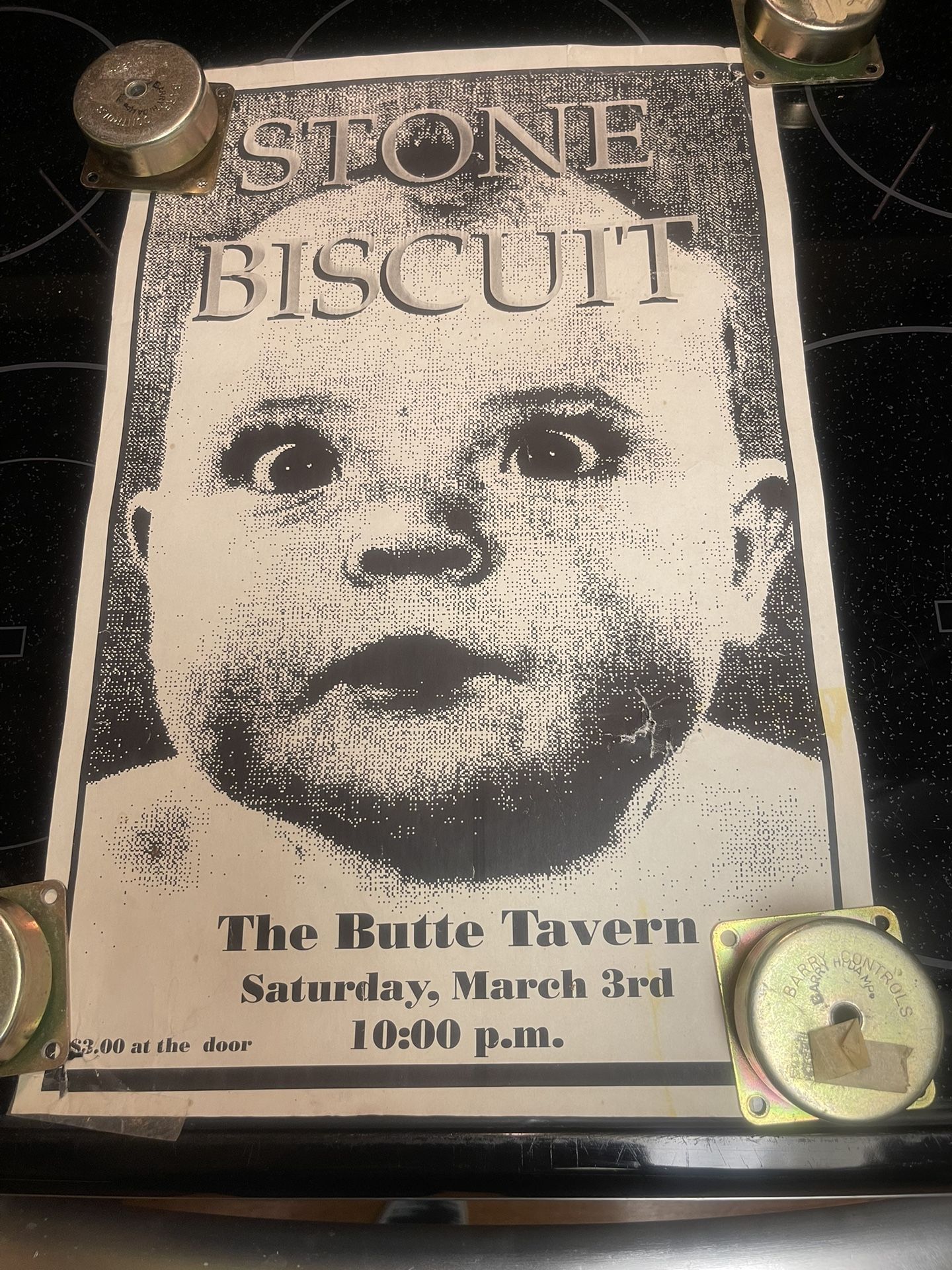 Vintage Stone Biscuit Concert Poster, Butte, Montana