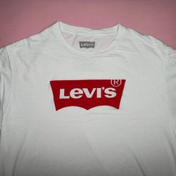 LEVIS WHITE T SHIRT CLOTHES MEN SIZE L A5