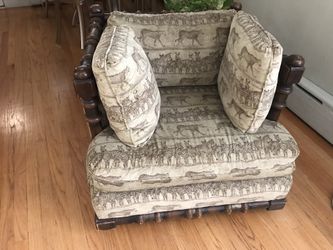 Safari print sofa and love seat