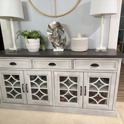 Ashlyn 72" Accent Console table cabinet 