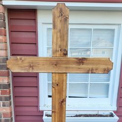 6 Ft Decorative Self Standing Wooden Cross 