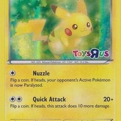 Pikachu Toys R Us Promo 2016 Sealed 