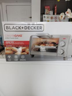 Black +decker air fryer + 4 slice toaster oven