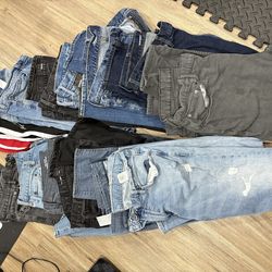 Men’s skinny jean & slim fit 38x32 all for $110