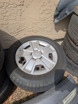 Stock 15 inch Honda steel wheels