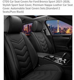 Leather car seat covers