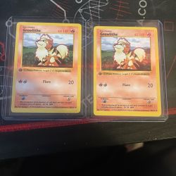 Pokemon 1st Edition Shadowless Growlithe  