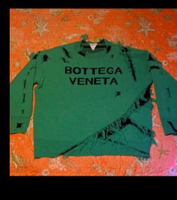 Bottega Veneta Green And Black Sweater 